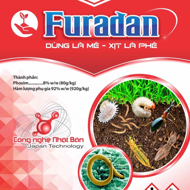 Phân bón YUTAKA công nghệ Nhật bản dạng hạt dùng để rải trị tuyến trùng cho cây