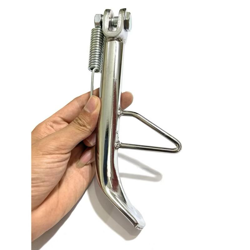  ￼Chân chống cạnh INOX TRẮNG lắp xe Wave A 2007-2024 Wave 50cc RSX Blade số các dòng xe 