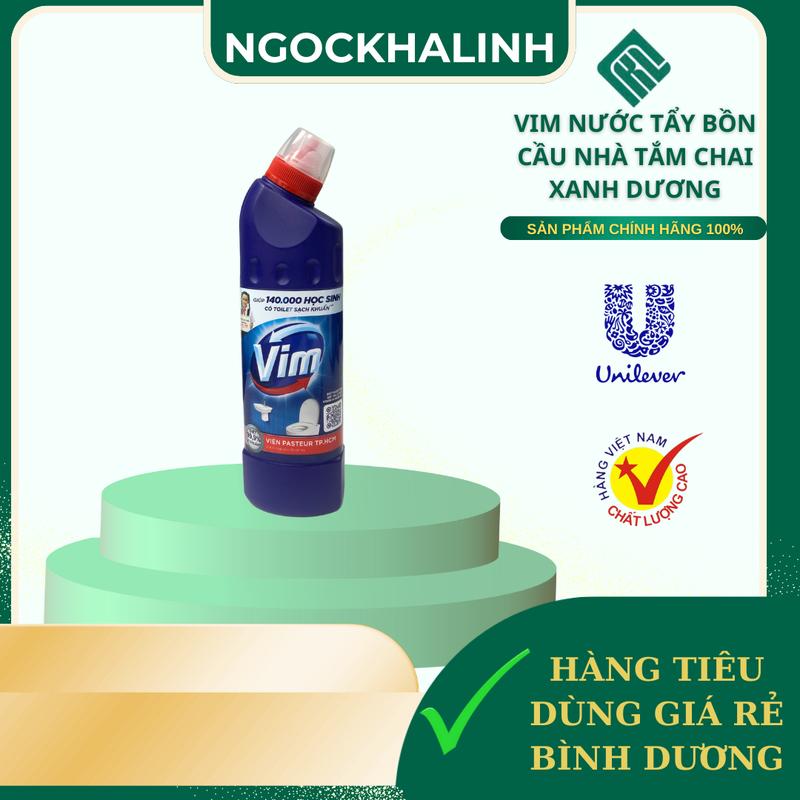 Uni Vim nước tẩy bồn cầu nhà tắm chai xanh dương 500ML 