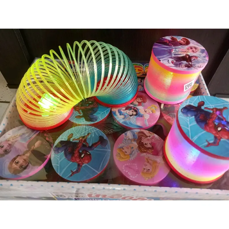 Mainan Anak Rainbow Magic Spring Led Karakter/ Mainan Pegas Pelangi Led Karakter 2