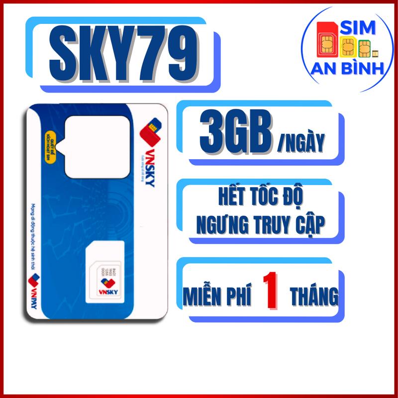 Sim 4G Mobifone SKY69D - SKY79- SKY89C MIỄN PHÍ 1 THÁNG - 3GB/NGÀY - MIỄN PHÍ GỌI - SIM AN BÌNH sim  ngọc mai