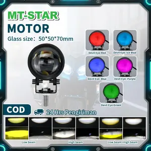 【MT STAR】 Lampu tembak laser Cut Off Plus Senja premium Lingkar Motorcycle Waterproof lampu  tembak