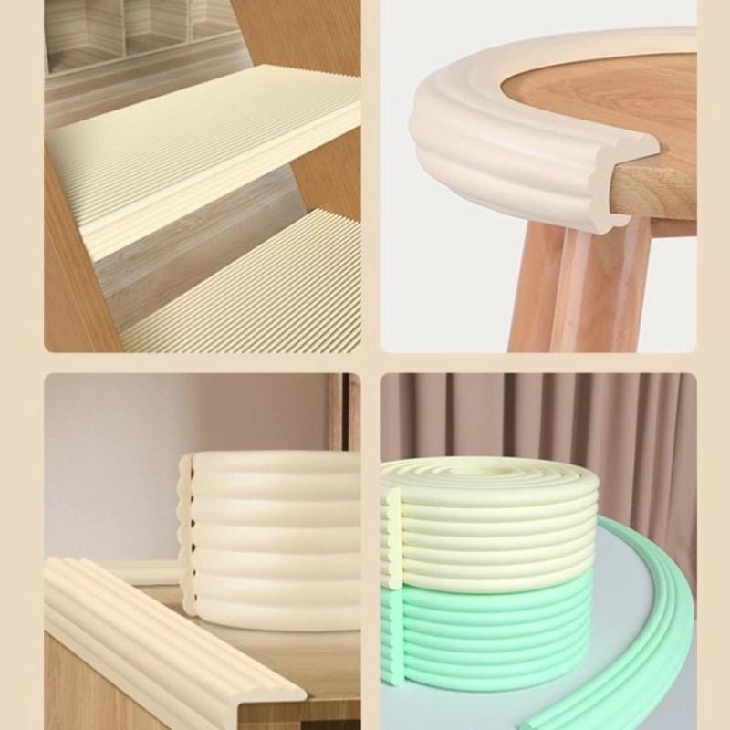 🍃🍃 Hỏa Tốc，Cuộn Xốp Dài 2 Mét Bọc Cạnh Bàn Chữ U-W-V, Miếng Dán Bịt Góc Tường Chống Va Chạm An Toàn Cho Bé Legaxi 6