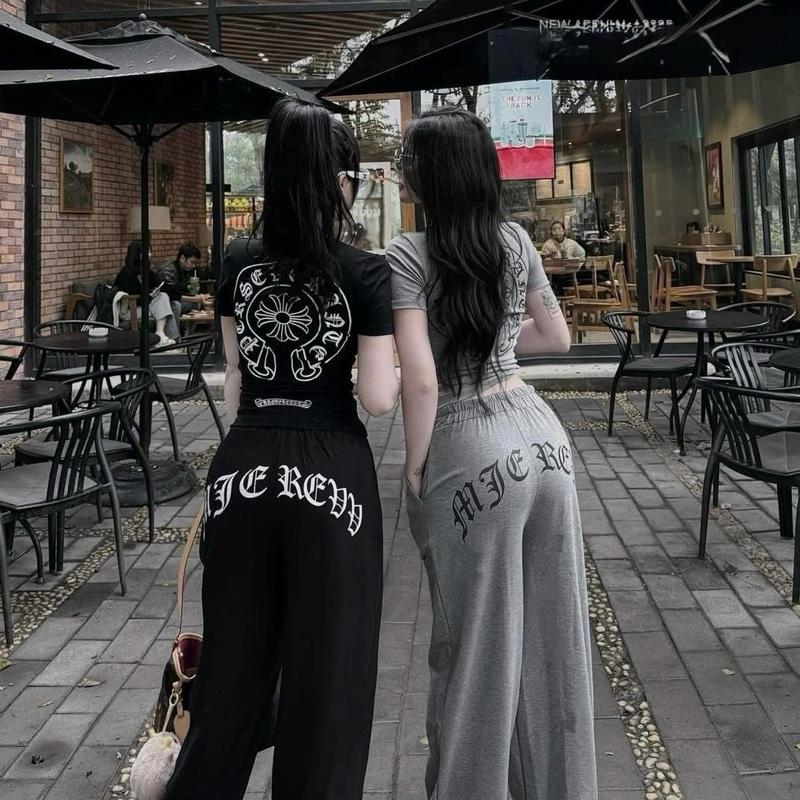 Sét bộ hoa văn áo thun zip giãn 4c quần umi xuông cực đẹp diện cá tính sang chảnh top women 2