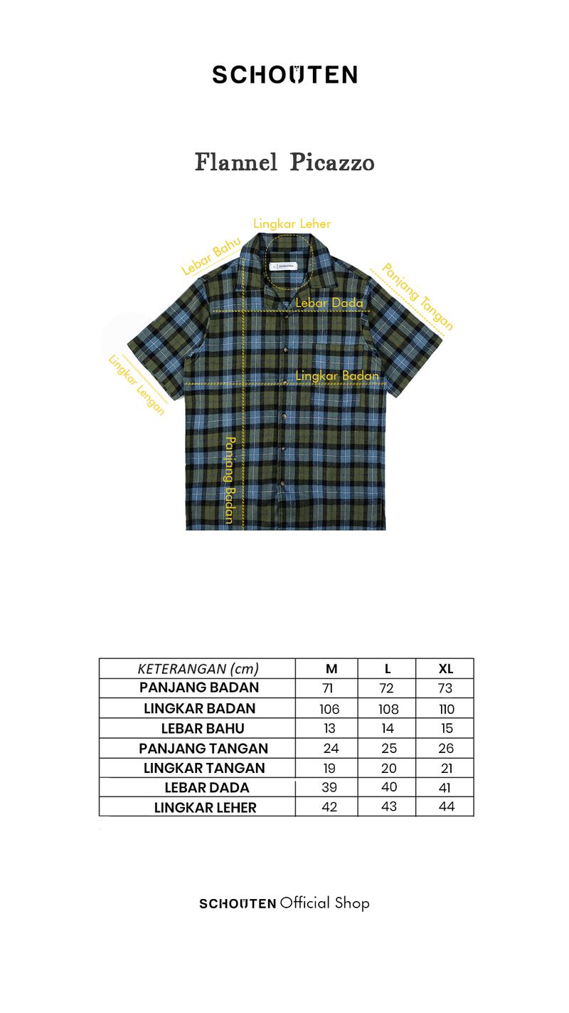 Product Introduction of Schouten Shirt Lengan Pendek Pria - Flannel Picazzo All Variant Keren Nyaman 0