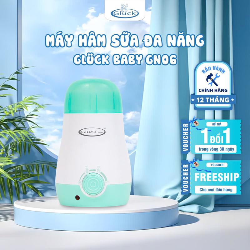 Máy Hâm Sữa Tiệt Trùng Cho Bé GLUCK GN06 Máy Tiệt Trùng Bình Sữa Hâm Thức Ăn Mang Đi Du Lịch Tiện Lợi Nhỏ Gọn Cho Mẹ Và Bé -Bảo Hành Chính Hãng 12 Tháng
