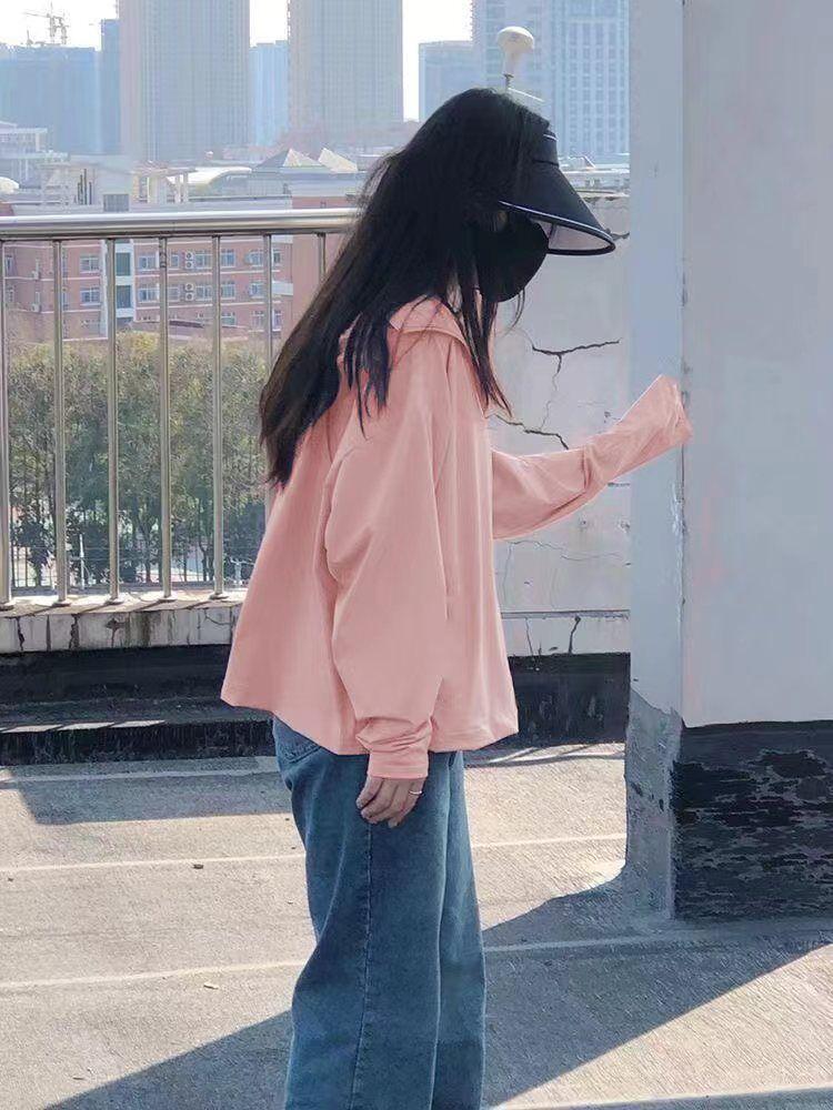 Product Introduction of Ice Silk Sun Protection Jacket for Women, Summer New Thin UV Breathable Loose Versatile Cardigan Coat with Hood 9