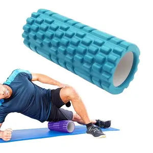 Rumble Roller Foam Yoga Massage Hollow Column EVA H0031 dengan Tekstur Bergerigi untuk Stimulasi Otot dan Densitas Optimal untuk Pemulihan Efektif