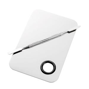 Set de 2 piezas de Paleta para mezclar base de maquillaje profesional, Paleta para espesar maquillaje portátil, Herramienta para mezclar corrector de maquillaje