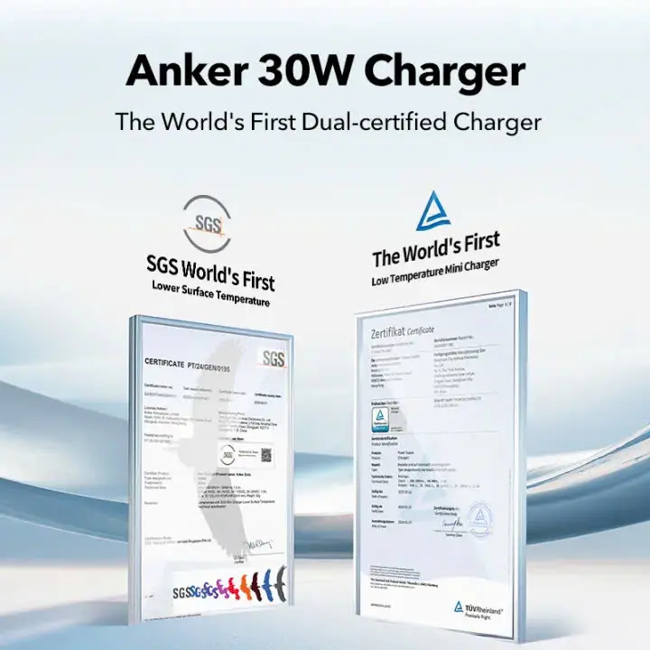 Củ Sạc Nhanh Anker Zolo GaN 20W/30W | 1Cổng USB-C | Chân Gập Nhỏ Gọn | Công Nghệ PowerIQ 3.0 | Sạc Nhiệt Độ Thấp - A26999/8 | BigBuy360 - bigbuy360.vn