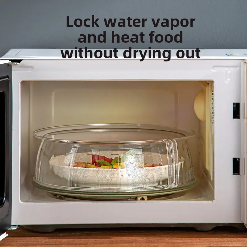 Microwave Oven Splash-Proof Cover High Temperature Resistant Bowl Cover Household