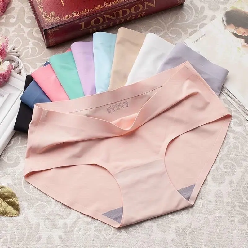 [ Xả kho] Set 10 quần Quần lót nữ đúc su thun lạnh cạp ép không viền Women