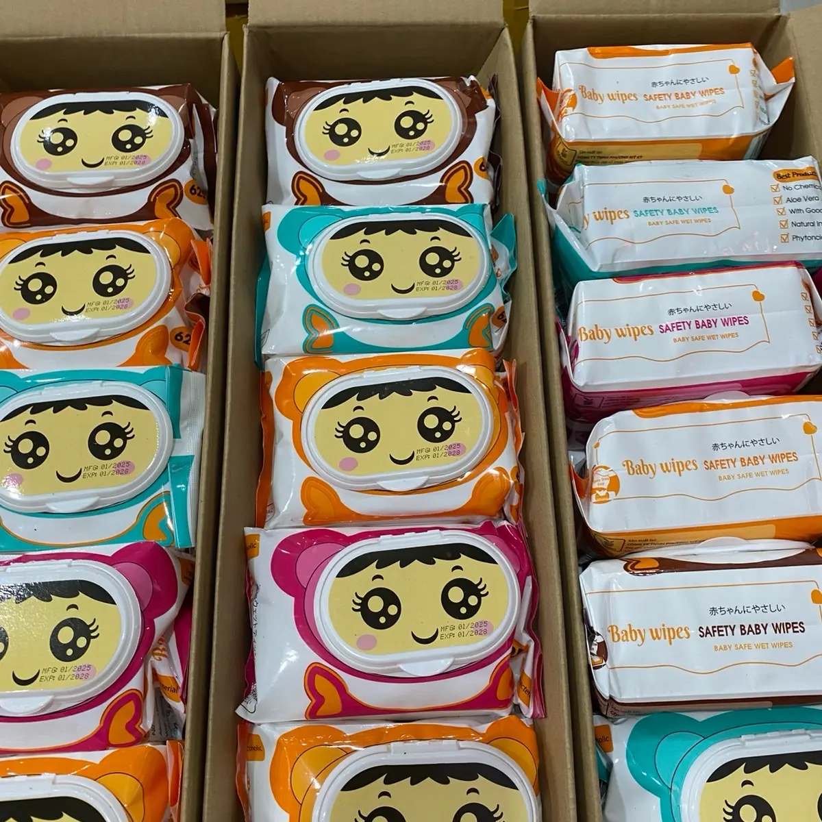 Mã18-[625gram/gói to] Thùng 10 bịch khăn ướt cao cấp Babysits không mùi an toàn cho mọi làn da trẻ nhỏ khổ giấy to 18x24cm Giấy Ăn- Hàng chính hãng Làm Sạch Cho Bé Khăn Giấy
