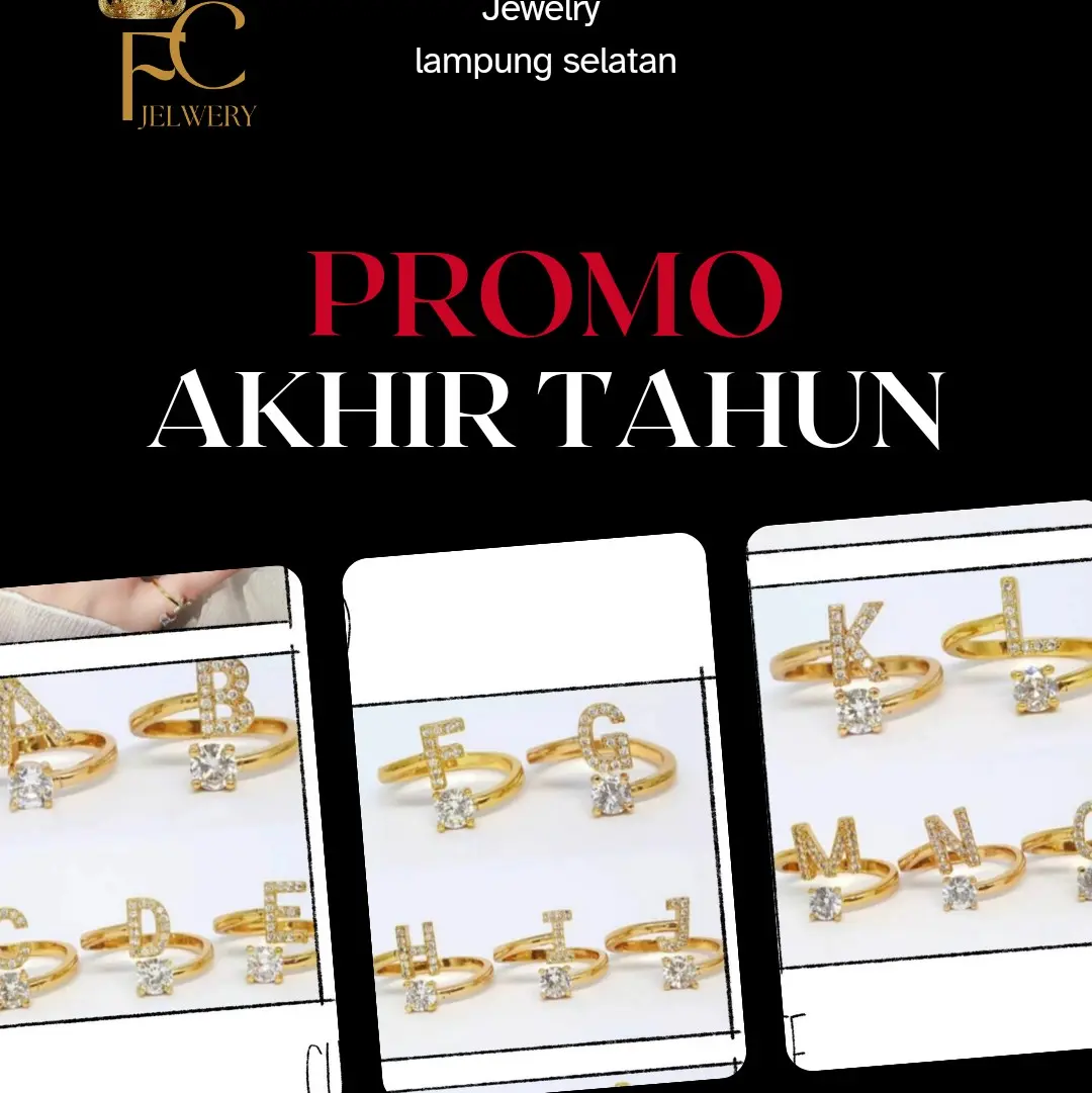 Jelwery cincin inisial Logam Gratis anting