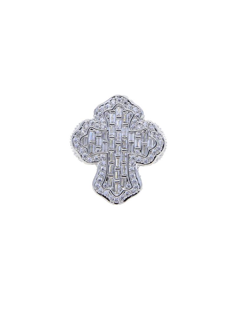 Product Introduction of Men's Rhinestone Decorated Ring, Iced Out Zircon Prong Ring for Men, Hip Hop Jewelry for Party, Daily Decor, Trendy All-match & Exquisite Jewelry for Birthday Gift 4