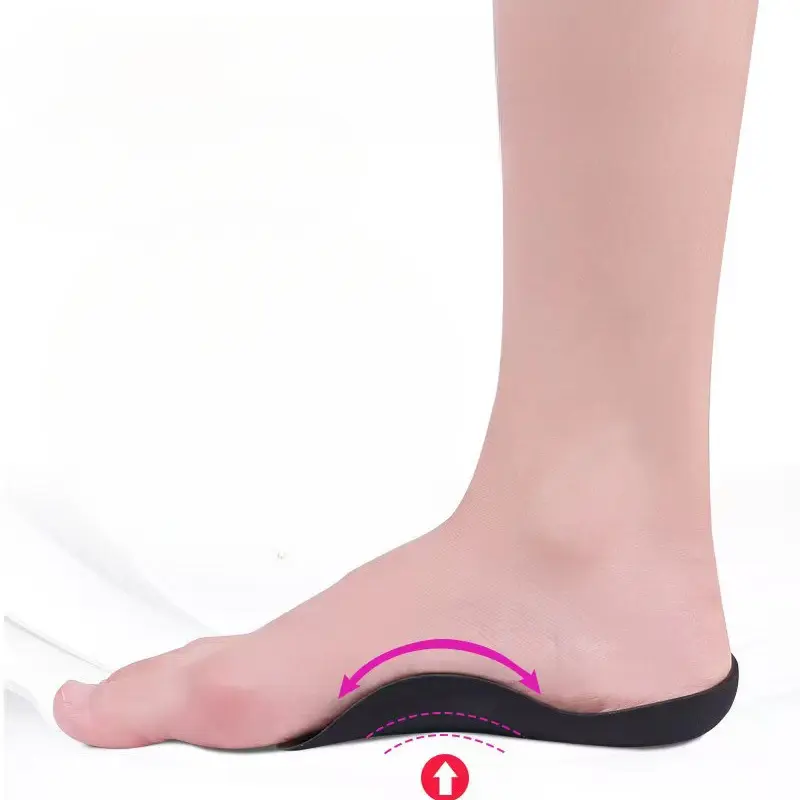 1pcs arch correction insole for men and women with flat heel collapse support. Flat foot correction pad