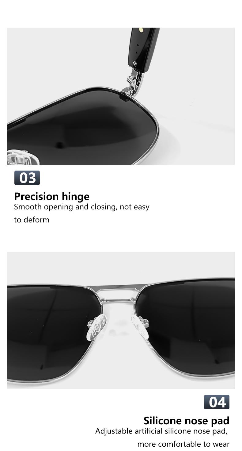 Product Introduction of Original JT-GS02 Intelligent Sunglasses AI Audio Bluetooth Smart Glasses UV400 Polarized Lens Voice Calling Outdoor Eyeglasses 20