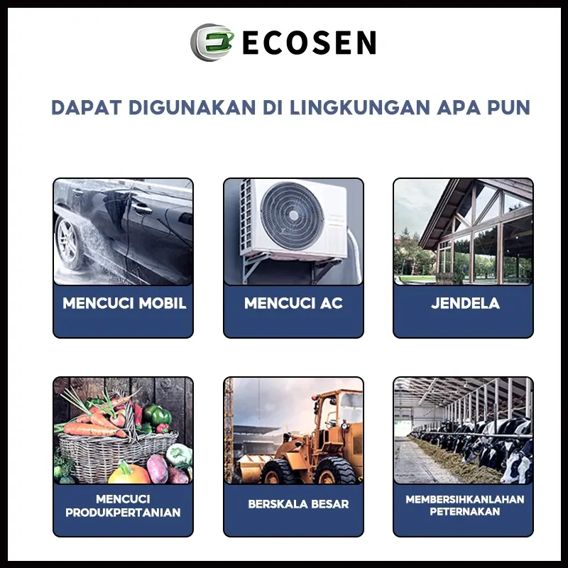 ECOSEN Jet Cleaner Tekanan Tinggi Alat Cuci Motor Mobil AC Steam Mesin Cuci Steam Mobil dan Motor Mini Portable Termurahm Car Selang 3