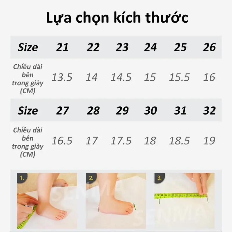 SENMA Giày thể thao cho bé gái 1 tuổi đến 6 tuổi giày trẻ em bé gái 3