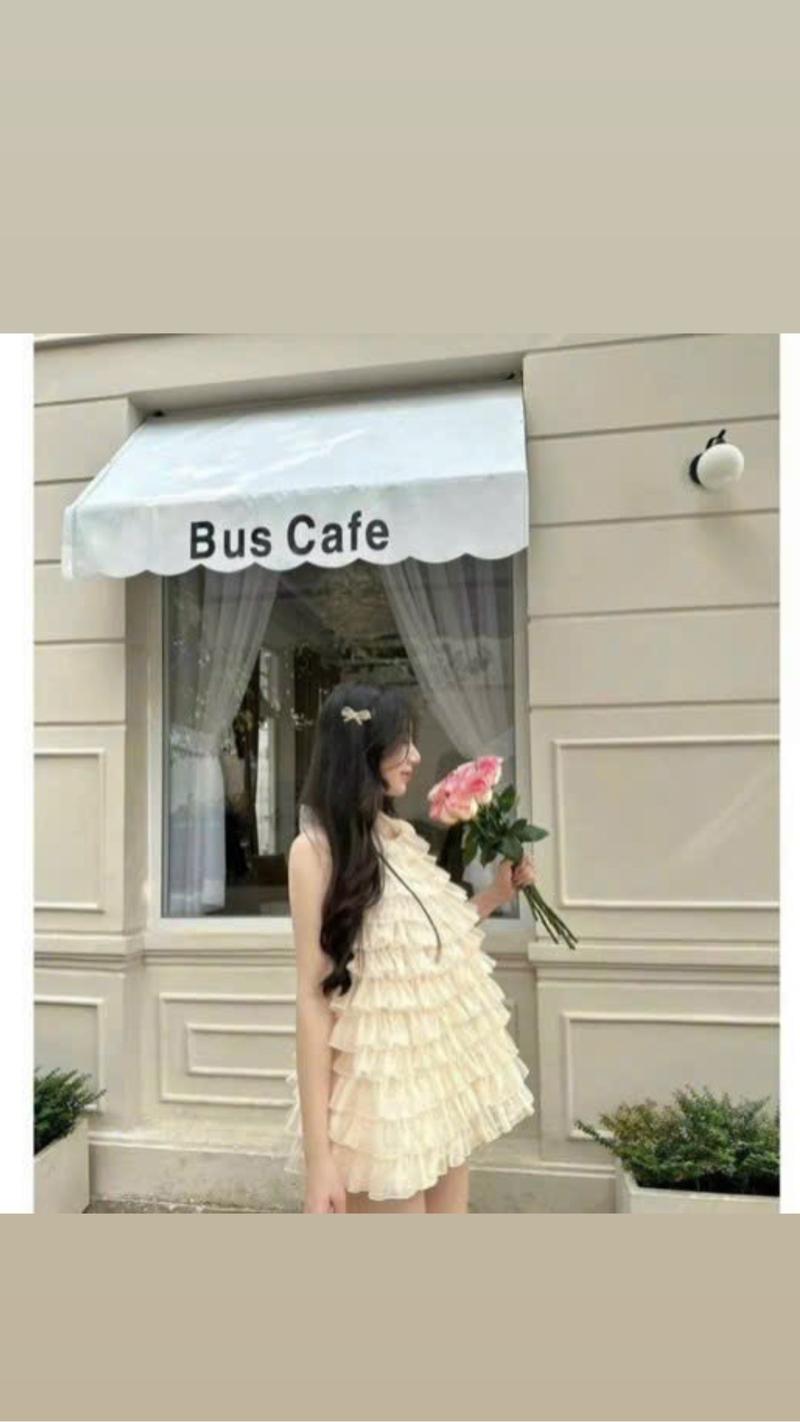 Product Introduction of S145 Set váy yếm tơ xếp ly nhiều tầng buộc nơ lưng (có kèm quần)- MITRUC Women set  babydoll 3