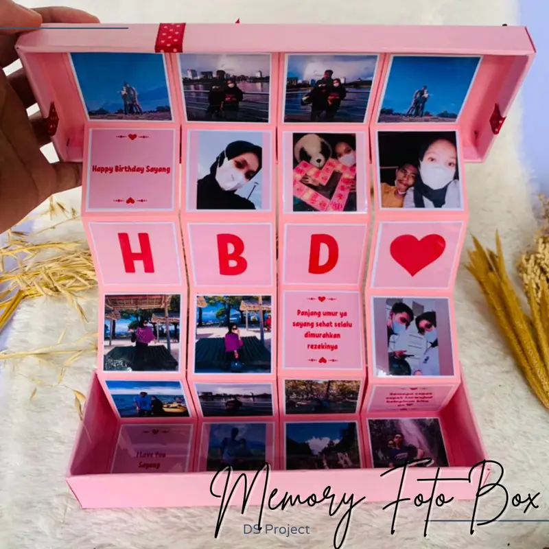 Memory Foto Box Foto Custom Buat Kado PAcar / Sahabat / Bestie Ulang Tahun / Anniversary 4