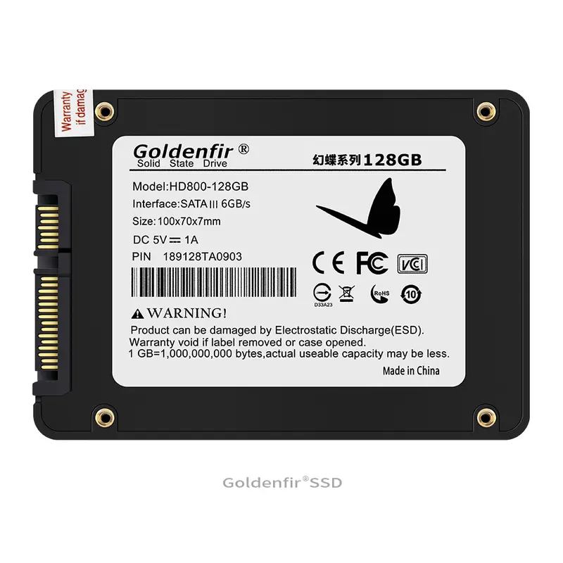 Ổ cứng thể rắn SSD, Goldenfir, 2.5Inch, SATA3, Dung lượng 128GB, 240GB, 360GB, 480GB, Ổ cứng thể rắn nội bộ, Tương thích với máy tính xách tay, Máy tính xách tay và máy tính xách tay, Ổ cứng SSD, Dung lượng 512GB 2