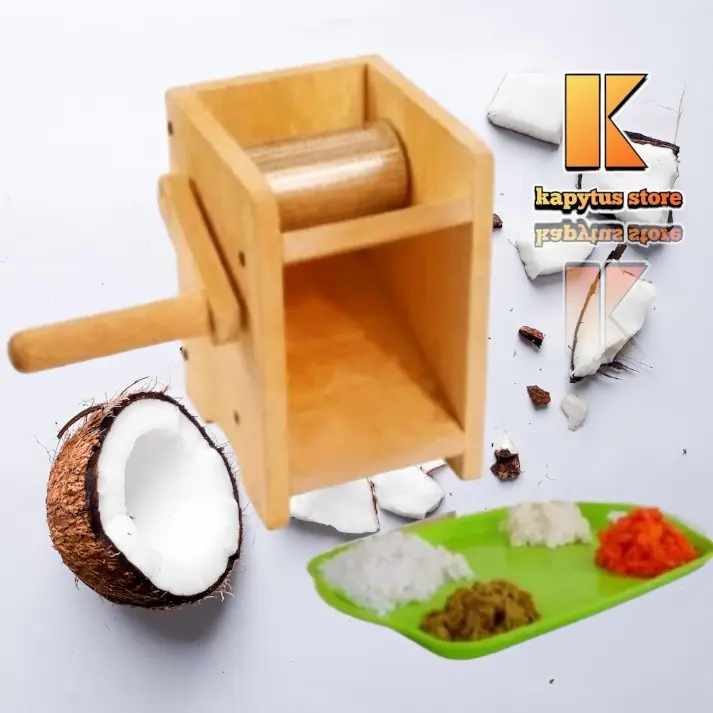 Parutan serutan kelapa kayu manual alat baja