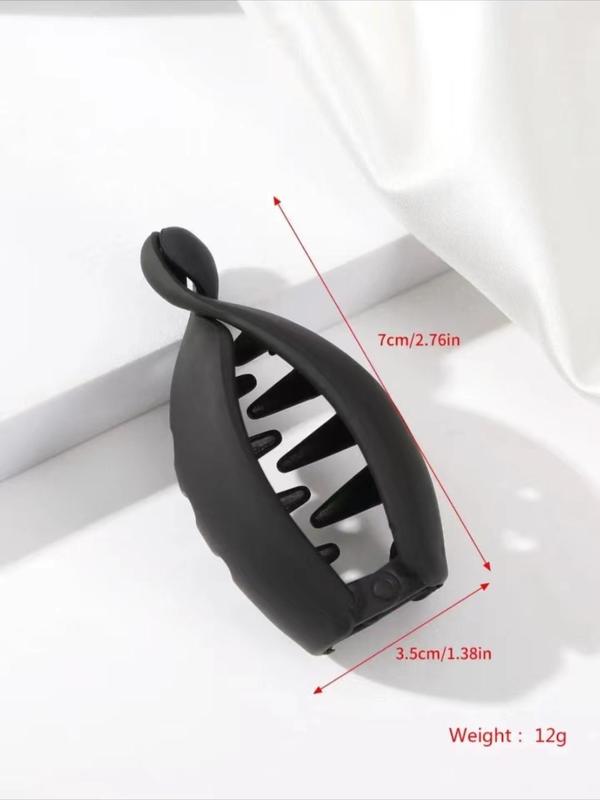 Simple Plain Banana Shaped Hair Clips, Casual All-match Claw Clip for Party, Fashion Hair Accessories for Daily Use 1