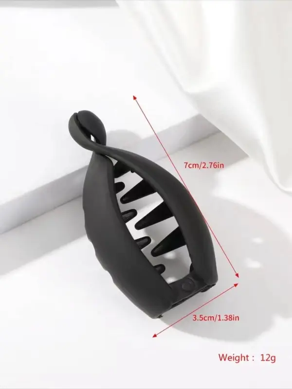 Simple Plain Banana Shaped Hair Clips, Casual All-match Claw Clip for Party, Fashion Hair Accessories for Daily Use 1