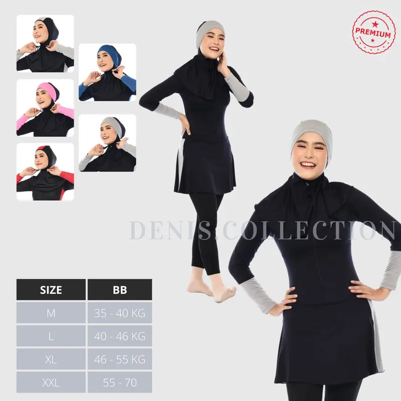 Baju Renang Muslimah Dewasa Baju Renang Wanita Muslim Baju Berenang Perempuan Remaja BEST SELLER Panjang Syari baju renang muslim dewasa 3