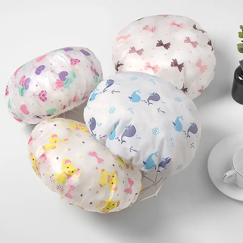 Shower cap female waterproof bath adult thickening cute hair mask special care bath cap home kitchen anti-fume cap Supplies