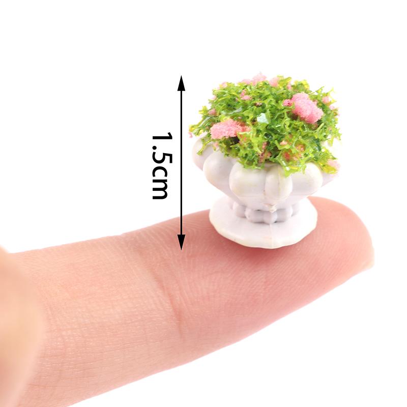 Product Introduction of [zfe]1:12 Dollhouse Mini Furniture Accessories Mini Green Plant Bonsai Flower Pots 19