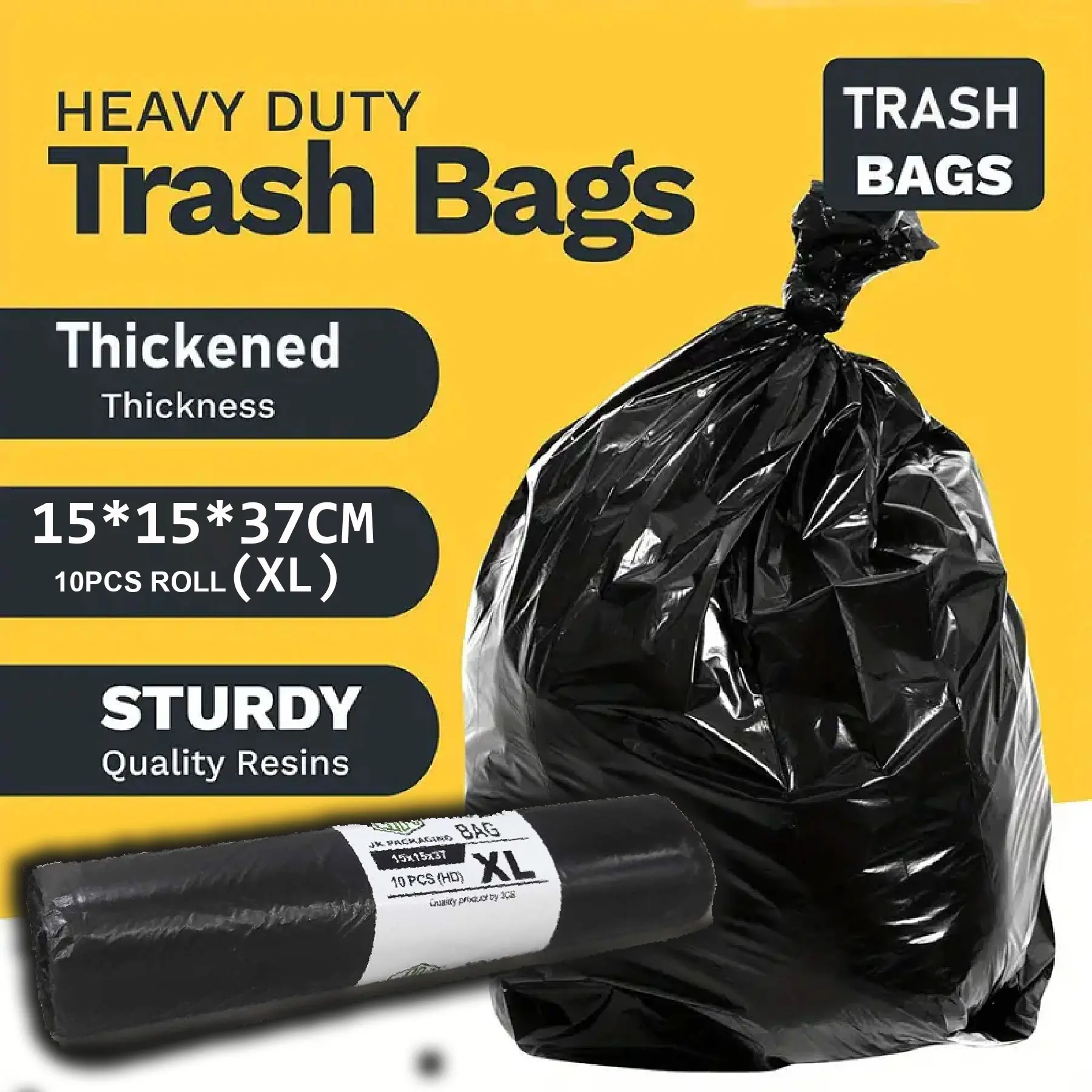 Trash Garbage Bag Small/Medium/Large/XL/2XL per Roll (Can be - TikTok ...