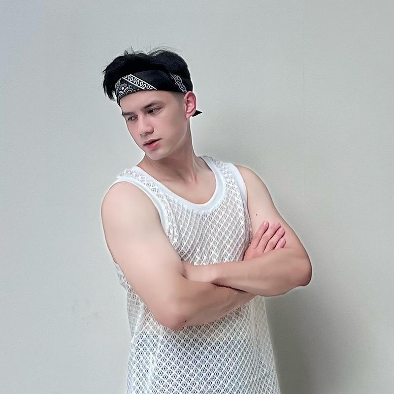 Áo tanktop lưới thời trang ,form regular mặc đi biển ,du lịch [Mã 21]  Menswear 4