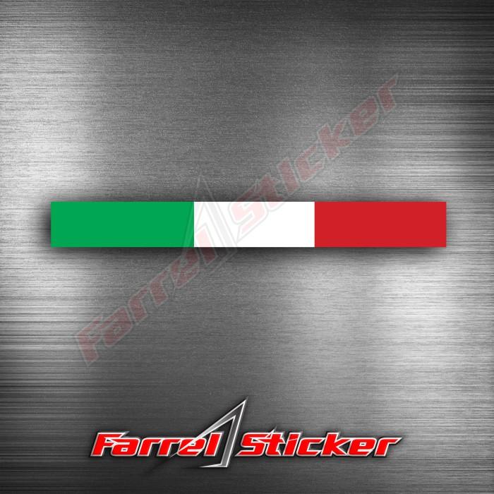STICKER BENDERA ITALY STIKER ITALI HELM 7 CM 1