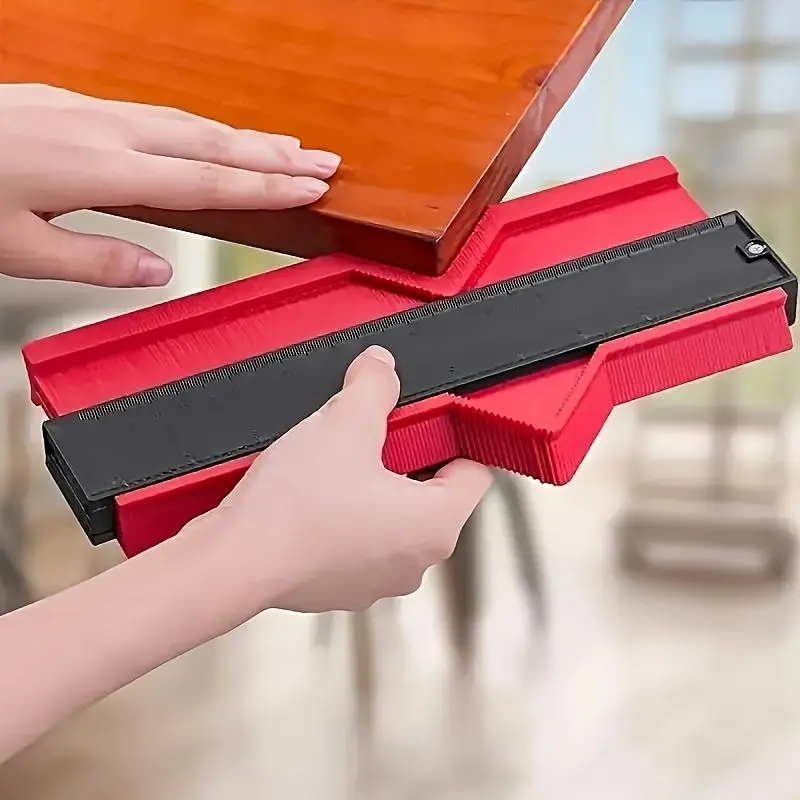 Adjustable Profile Tool, Accurate Copy Irregular Shape Duplicator, Profile Measuring Plastic Ruler for Corner, Wooden Template, Carpet, Tile & Laminate