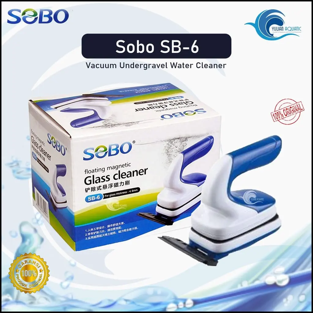 Pembersih kaca magnetic SOBO SB-6 FLOATING MAGNETIC GLASS CLEANER
