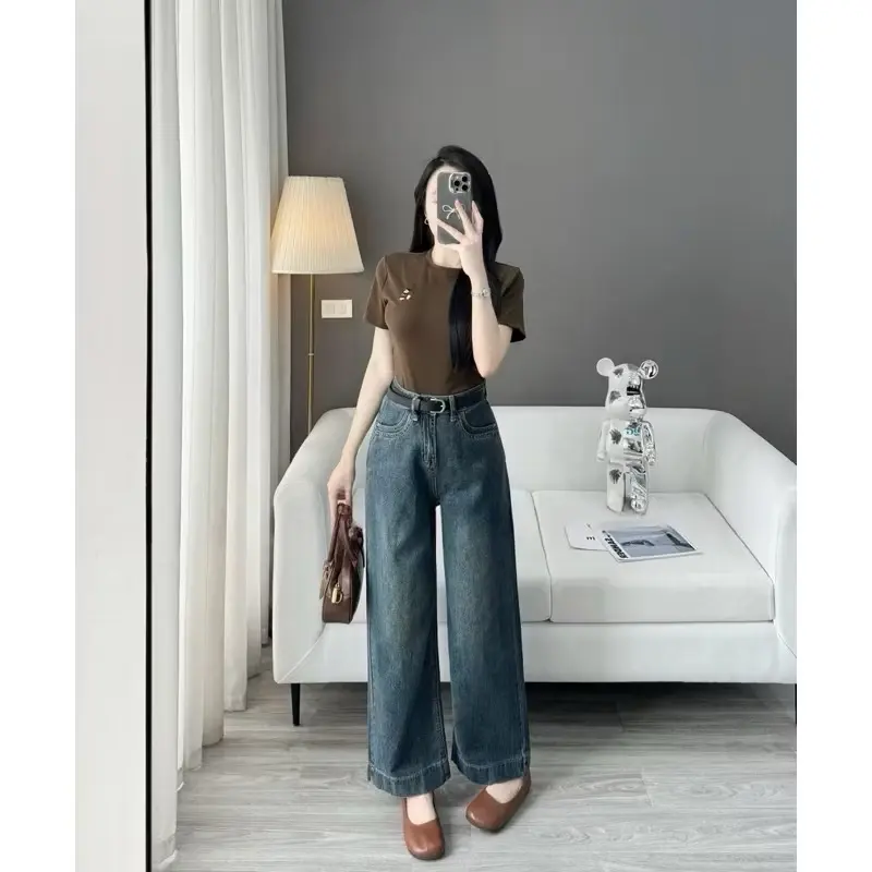 [ Jean Nấm lùn 93cm ] Quần Jean Lưng Cao dáng Xuông M888 | BigBuy360 - bigbuy360.vn