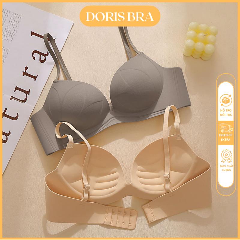 Áo Lót Nữ Su Bàn Tay Cao Cấp DORIS AL826 Đệm dày 3cm Nâng Ngực Tạo Khe Quyến Rũ Chống Hằn Áo Ngực Nữ Không Gọng