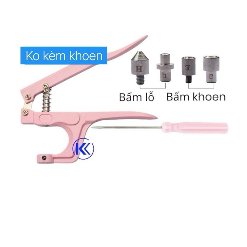 Bộ dụng cụ kìm bấm khoen ore đa năng kèm 300 khoen mắt cáo cho may mặc , quần áo , giày da , túi xách 3