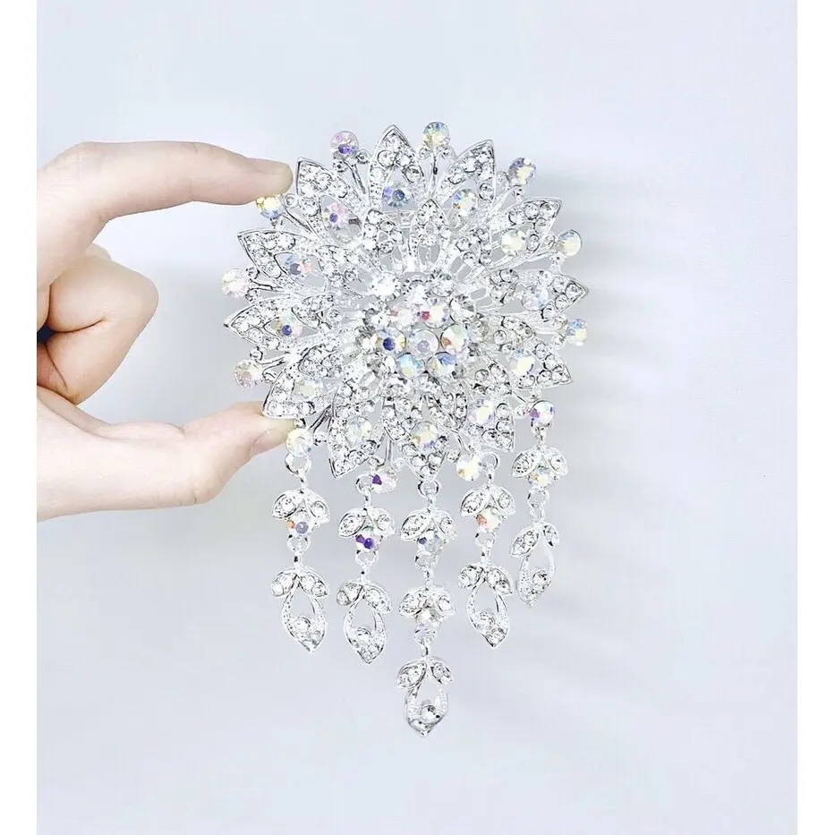 Bros kerudung jurai wanita cantik / bros kebaya mata full / bros korea import murah Aksesoris Clips