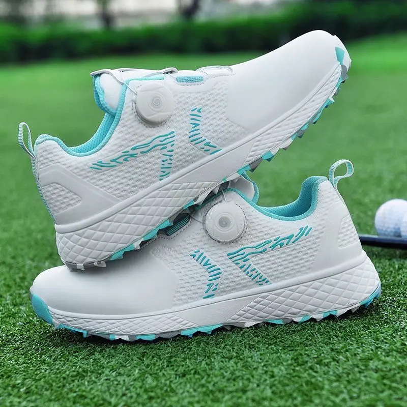 [Yonex] Golf Shoes Women's Super Waterproof Anti-Slip Women's Shoes Automatic Rotating Shoelace Eeucc off Qx24002