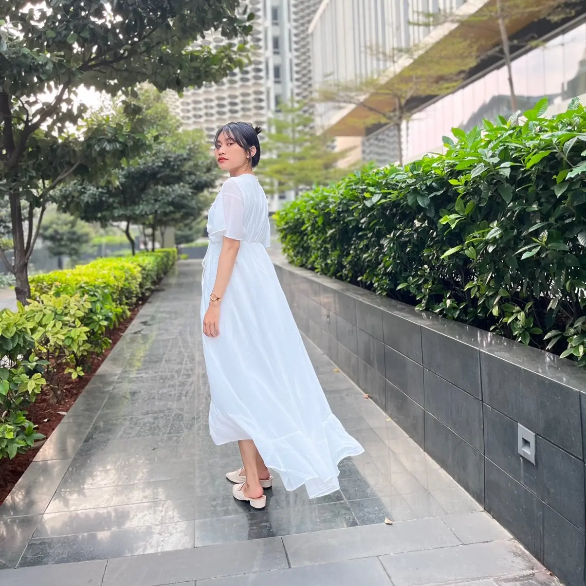 Mirae Wear Juliet Dress Sexy Korean Style Dress Long Dress Kerut Dada Dress Pesta Dress Pantai