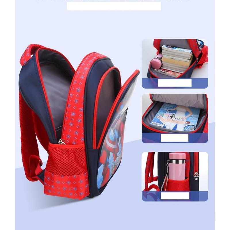 Tas Ransel Sekolah Anak TK SD laki-laki perempuan Karakter murah spiderman elsa frozen ultraman 6