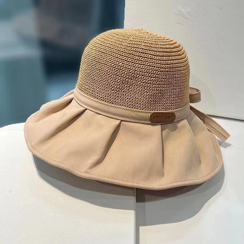Product Introduction of Big Brim Cover Face Fisherman Hat Female Summer Sun Hat Korean Style Versatile Outdoor Travel Sun Hat 9