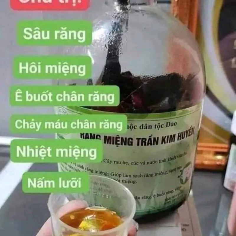 Thảo mộc răng miệng, giúp làm sạch  răng miệng, sạch tưa lưỡi, giảm lấm lưỡi, hỗ trợ khử mùi hôi miệng, làm giảm hôi miệng, giảm sâu răng và viêm chân răng, mang lạihơi thở thơm mát 1