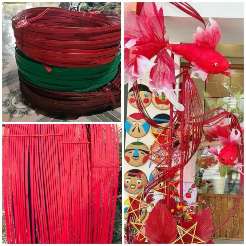 Phên tre dài 2-5mét uốn dẻo tự nhiên decor trang trí nhà cửa,quán cafe…