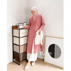 ALEA Outer - Tunik Ceruty - Outer Wanita- Long Outer