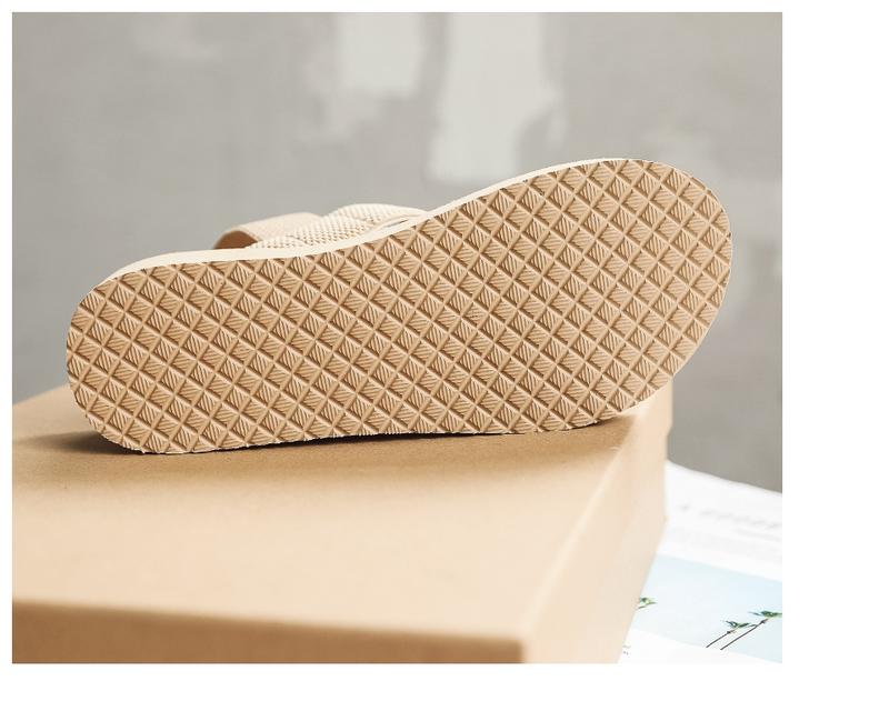 Product Introduction of New Arrival lady wedge sandals heels Beach sandal 9