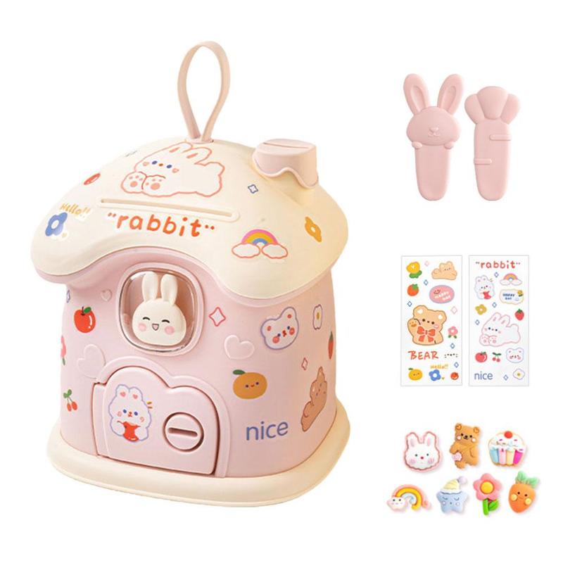 Product Introduction of Cute Cartoon Small House Money Bank Children's Gift Jar Savings B2D1 26